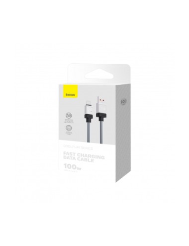 USB-A to USB-C Cable Baseus CoolPlay, 100W, 5A, 1m, Black CAKW000601