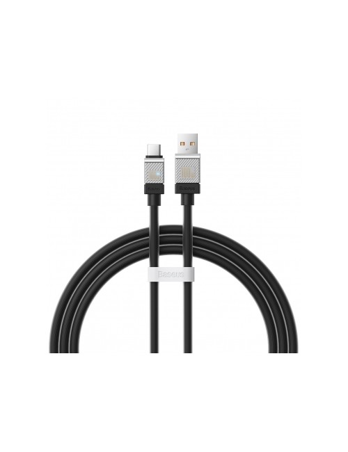 USB-A to USB-C Cable Baseus CoolPlay, 100W, 5A, 1m, Black CAKW000601