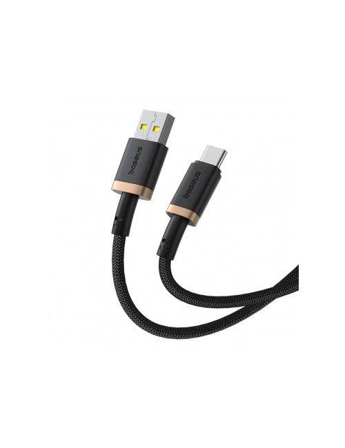 USB-A to USB-C Cable Baseus Dura Series, 60W, 3A, 1m, Gold P10377802U01-00