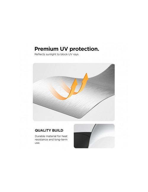 Windshield Sunshade Spigen UO260, 85cm x 148cm, Black ACP11460