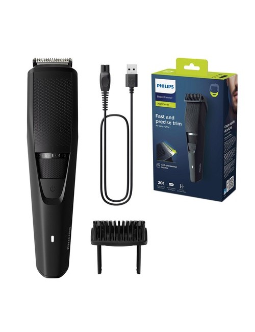 Philips Series 3000 Επαναφορτιζόμενη Κουρευτική Μηχανή Μαύρη BT3234/15