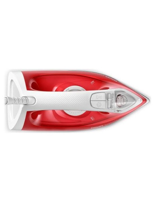 Philips Σίδερο Ατμού 2000W με Αντικολλητική Πλάκα και Συνεχόμενη Παροχή 25gr/min Red/White