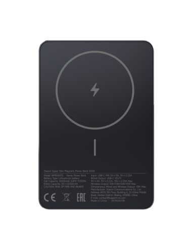 Xiaomi Power Bank Super Slim Magnetic 5000 mAh Black EU BHR08PMGL | Power Bank