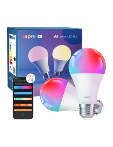 Λάμπα LED LEPRO B2-2 E27 με Wi-Fi, 1100 lm, σε συσκευασία των 2 τεμαχίων