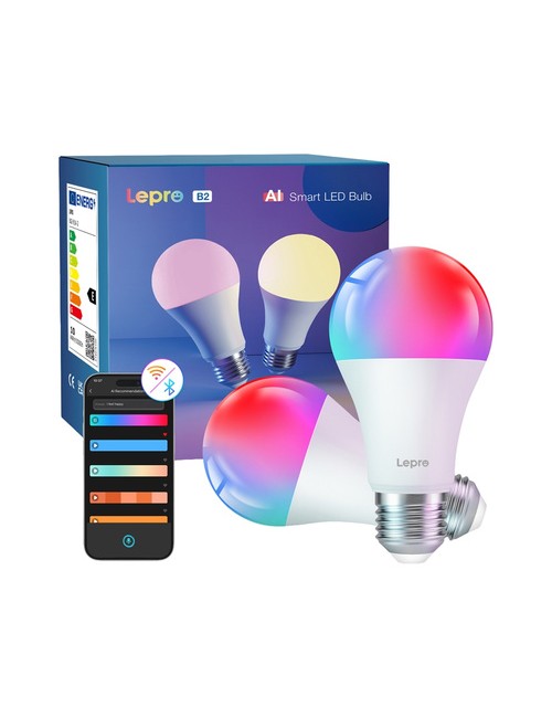 Λάμπα LED LEPRO B2-2 E27 με Wi-Fi, 1100 lm, σε συσκευασία των 2 τεμαχίων