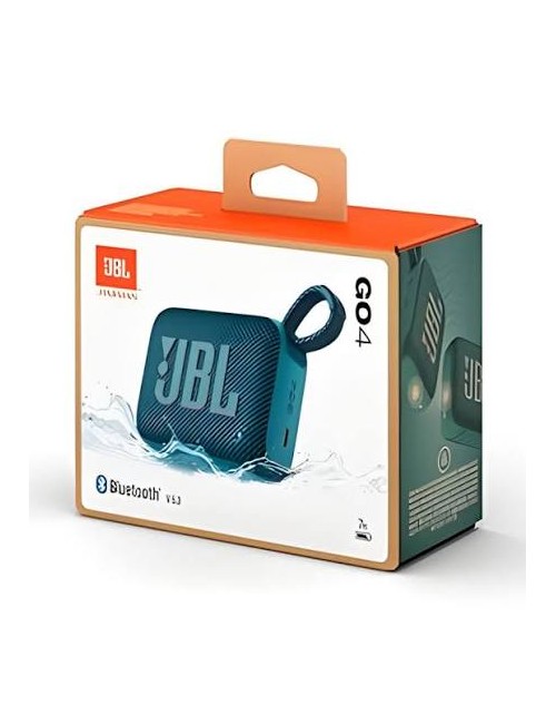 JBL Go 4 Αδιάβροχο Ηχείο Bluetooth 4.2W με Διάρκεια Μπαταρίας έως 7 ώρες Μπλε