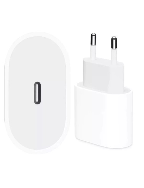 Apple Φορτιστής Χωρίς Καλώδιο με Θύρα USB-C 20W Λευκός (Power Adapter MD3J4)